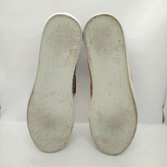 Sperry Top Sider Malibu Fish Print Boat Shoes‎ Women's Size 6 Red Black Casual - Picture 7 of 8